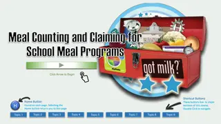 Meal Counting and Claiming for School Meal Programs