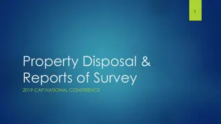 Property Disposal & Reports of Survey Guidelines at 2019 CAP National Conference