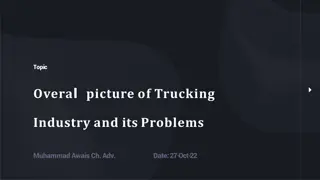 Challenges and Potential Solutions in the Trucking Industry