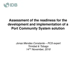 Assessing Readiness for Port Community System Development and Implementation