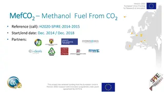 Horizon 2020 MefCO2 Methanol Fuel From CO2 Project Sustainability Impacts