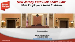 New Jersey Paid Sick Leave Law