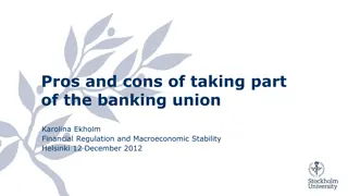 Overview of European Banking Union: Pros and Cons