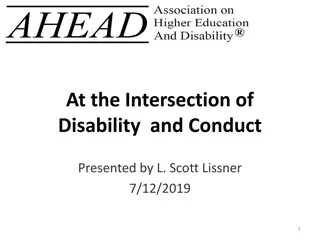 Navigating Intersection of Disability & Conduct in Academic Settings