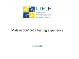 Malawi's COVID-19 Testing Capacity and Scale-Up Plan