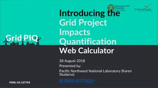 GridPIQ Web Calculator for Grid Project Impact Quantification