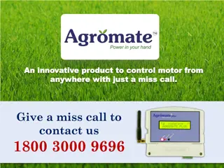 Innovative Agromate Device for Remote Motor Control