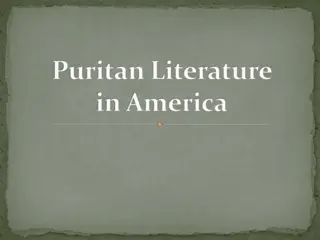 Insights into Puritan Literature and Culture in America