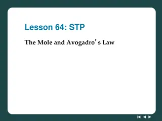 The Mole and Avogadro's Law at Standard Temperature and Pressure (STP)