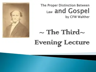 The Difference Between Law and Gospel in Doctrine