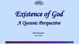 The Existence of God: A Quranic Perspective