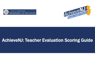 AchieveNJ Teacher Evaluation Scoring Guide Overview