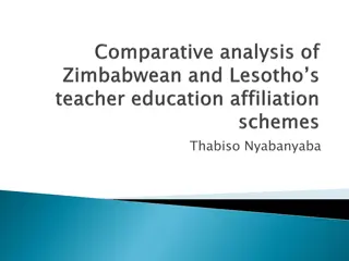 The Evolution of Teacher Education Schemes and Quality Assurance in Higher Education