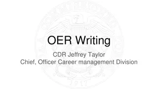 Comprehensive Guide to OER Writing for NOAA Corps Officers