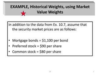 Historical Weights and Cost of Capital Analysis