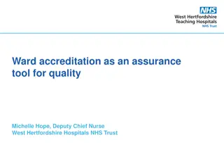 Ward Accreditation as an Assurance Tool for Quality in Healthcare