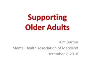 Addressing Mental Health Challenges in Older Adults