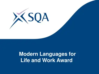 Modern Languages for Life and Work Award Event Overview