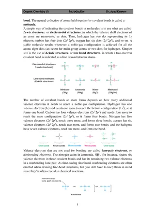 Covalent Bonds and Molecular Structure in Organic Chemistry