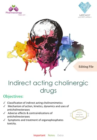 Indirect Acting Cholinergic Drugs: Mechanism, Classification, and Clinical Applications