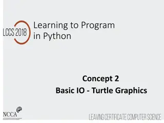 Learning Python Basics with Turtle Graphics