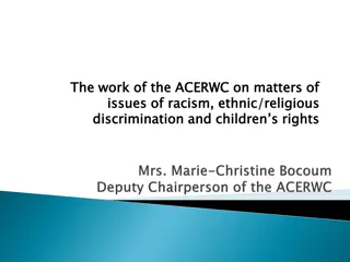 The Work of ACERWC on Racism, Discrimination, and Children's Rights