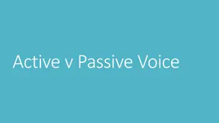 Active vs Passive Voice in Writing