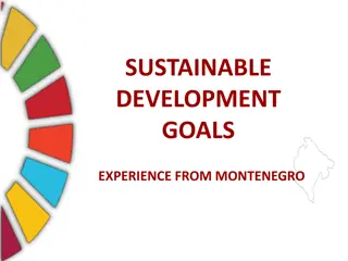 Sustainable Development Goals Experience in Montenegro