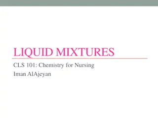 Liquid Mixtures in Nursing Chemistry