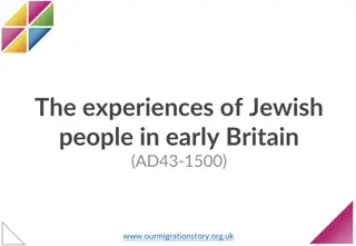 The Jewish Experience in Early Britain: AD43-1500