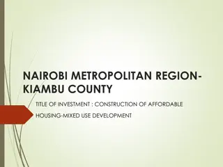 Affordable Housing Development in Nairobi Metropolitan Region, Kiambu County