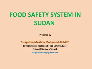 Food Safety System in Sudan: Evolution and Current Challenges