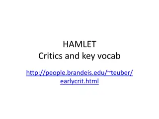 Insights from Critics on Hamlet's Character and Themes