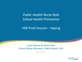 School Health Promotion and Vaping Awareness Collaboration