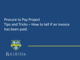 Easily Determine if an Invoice has been Paid - Procure to Pay Project Tips