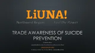 Building Awareness and Prevention for Suicide in the Construction Industry