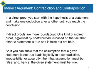 Indirect Proofs: Contradiction and Contraposition Examples