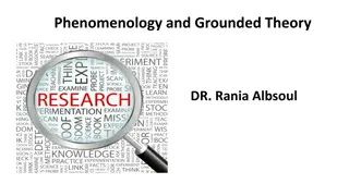 Phenomenology and Grounded Theory in Qualitative Research