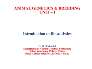 Statistics in Animal Genetics and Breeding