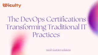 The DevOps Certifications Transforming Traditional IT Practices