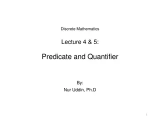 Introduction to Predicate Logic and Quantifiers in Discrete Mathematics