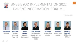 BYOD Implementation 2022 Parent Information Forum