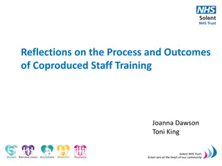 Insights into Coproduced Staff Training Processes and Outcomes