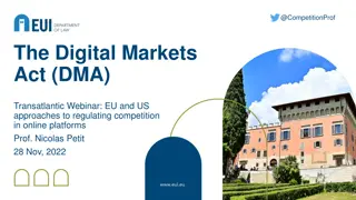 Analysis of EU and US Approaches to Regulating Competition in Online Platforms