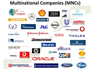 Multinational Companies (MNCs) and Their Impact