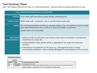 Clinical Monitoring Overview Training