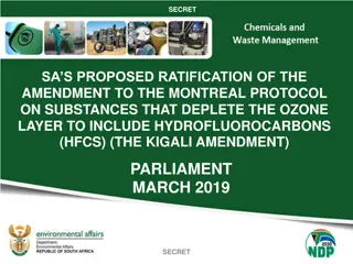 Proposed Ratification of the Kigali Amendment to the Montreal Protocol