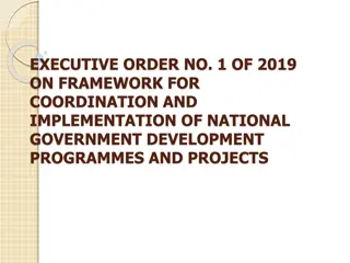 Framework for Coordination and Implementation of National Government Development Programmes and Projects