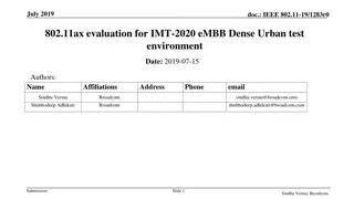 Evaluation of IEEE 802.11ax for IMT-2020 eMBB Dense Urban Test Environment