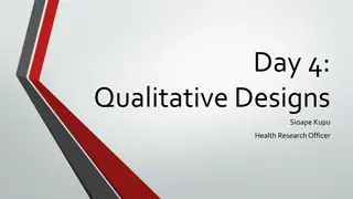 Qualitative vs. Quantitative Approaches in Health Research